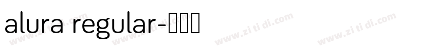 alura regular字体转换